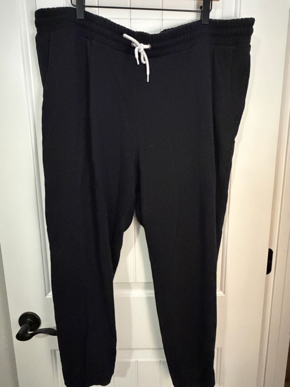 Old Navy Black Joggers with White Drawstring